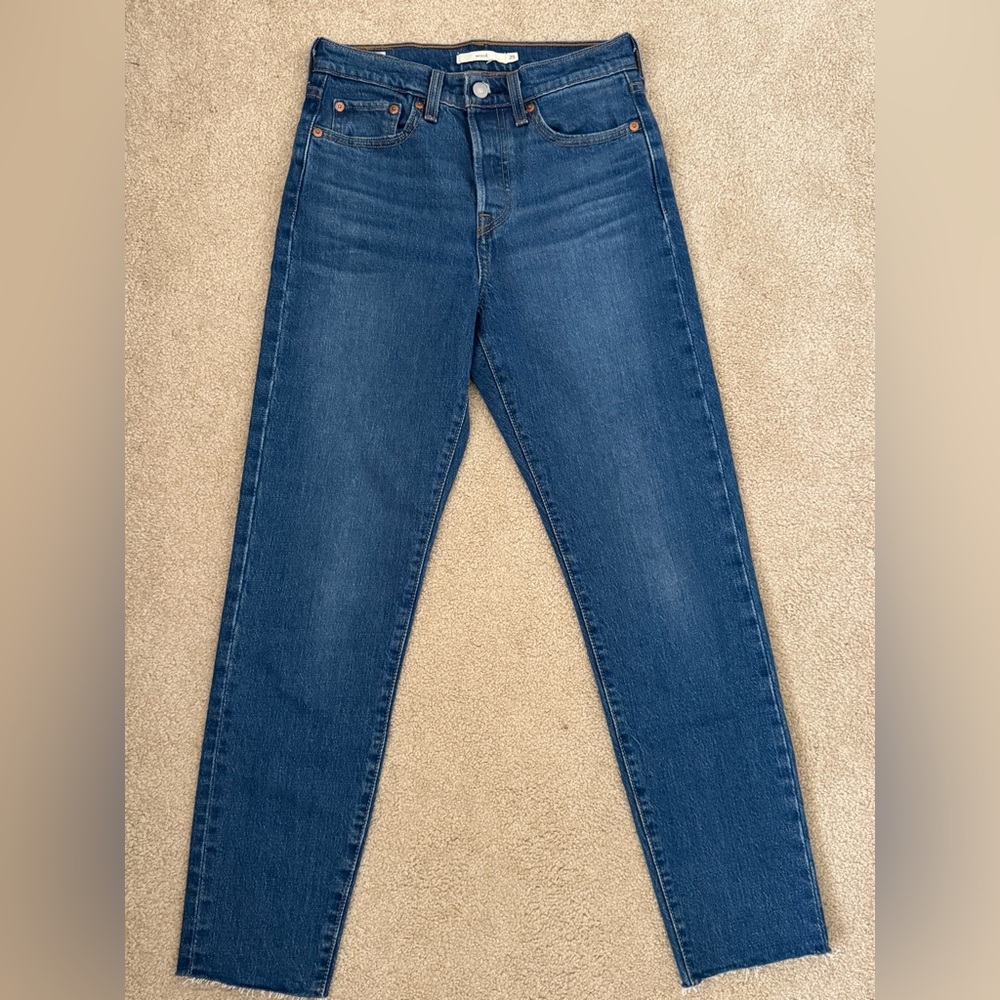 Levi’s Wedgie Icon Fit Ankle Jeans Women’s Size 25 High-Rise Straight Leg Denim